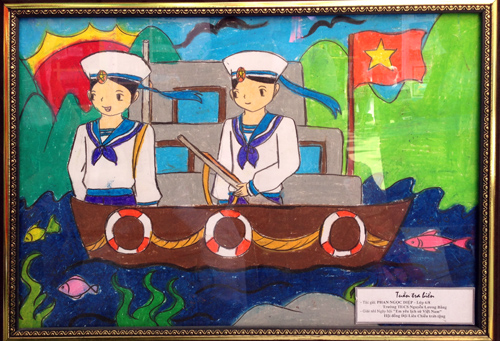 Học sinh tham gia cuộc thi vẽ tranh hướng về biển Đông Học sinh tham gia cuộc thi vẽ tranh hướng về biển Đông